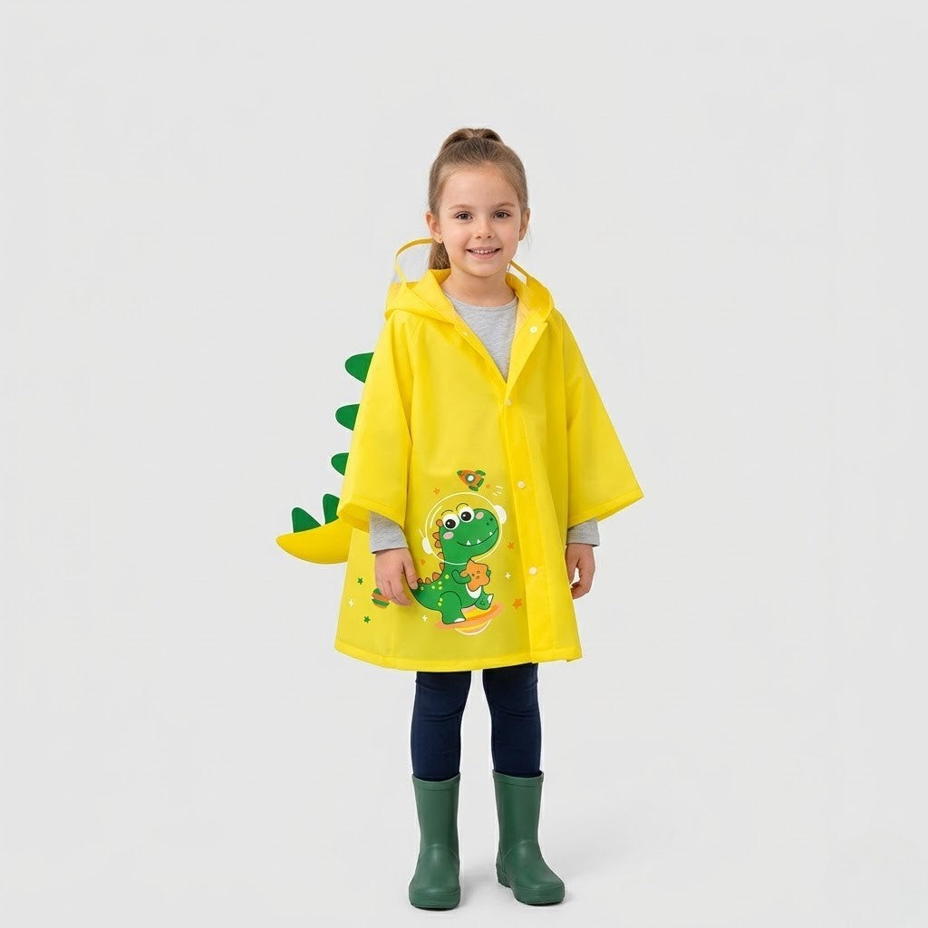 Poncho pluie enfant style féerique