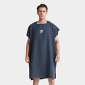 Poncho plage homme bleu marine