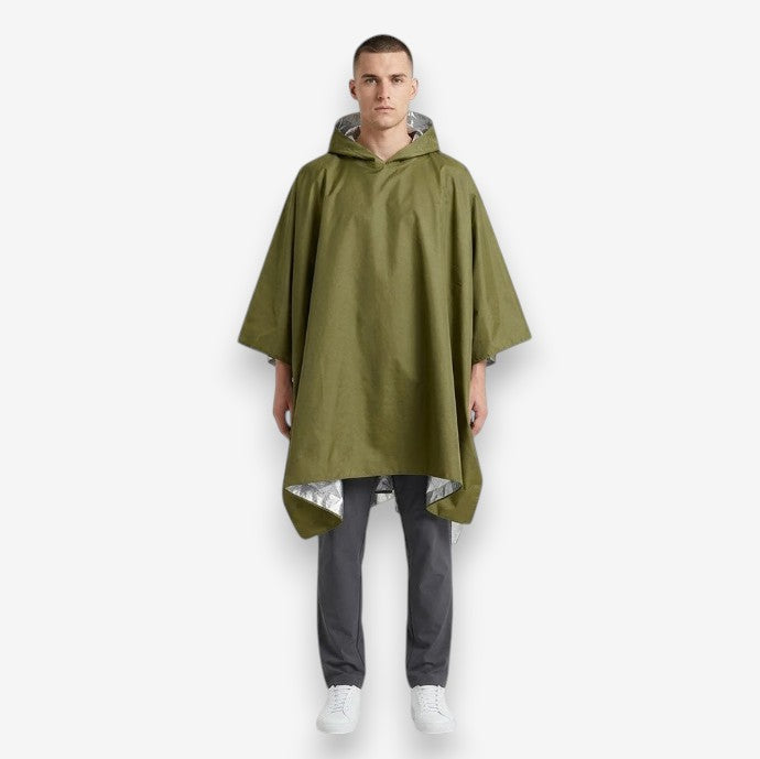 Poncho pluie homme avec doublure