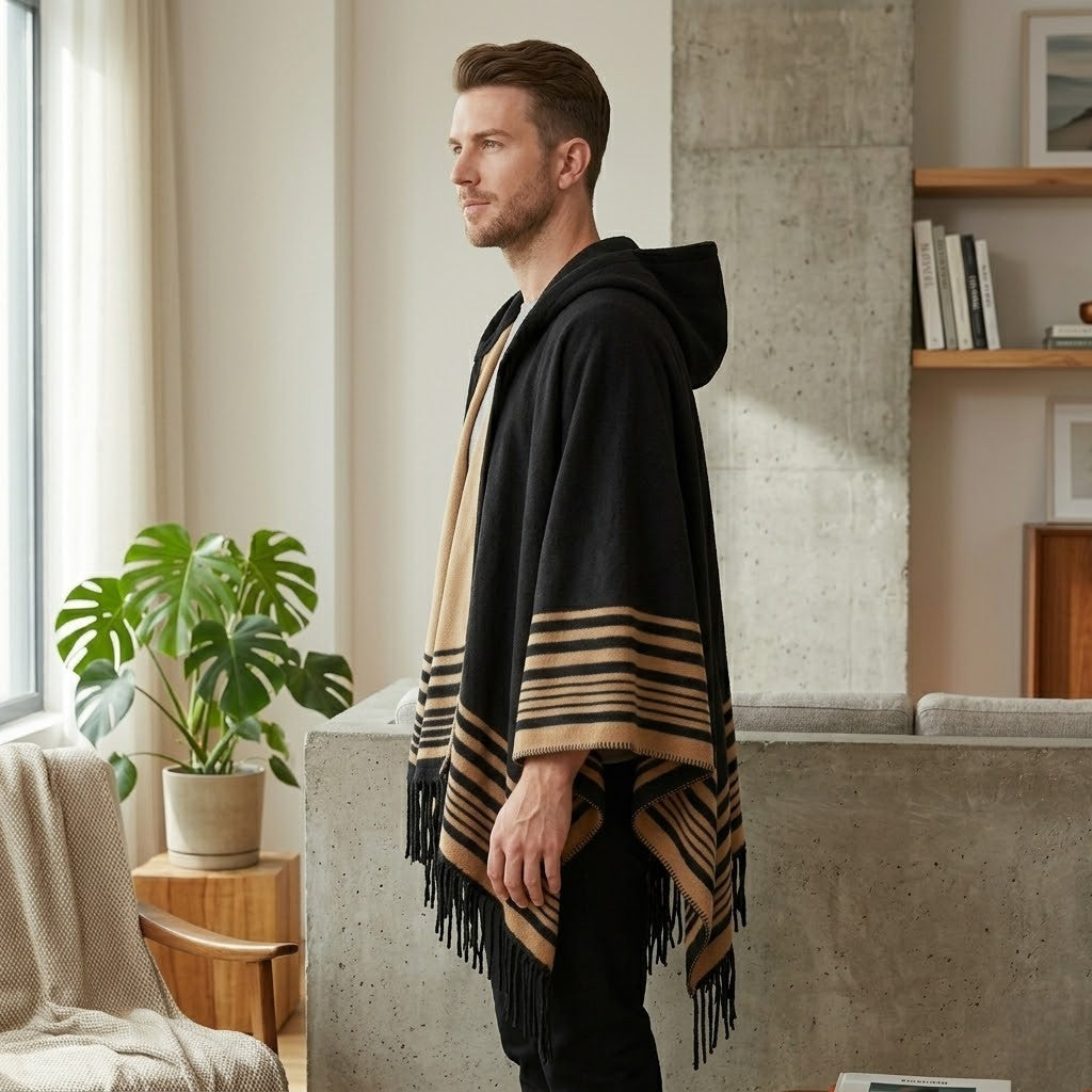 Poncho chaud homme boreal