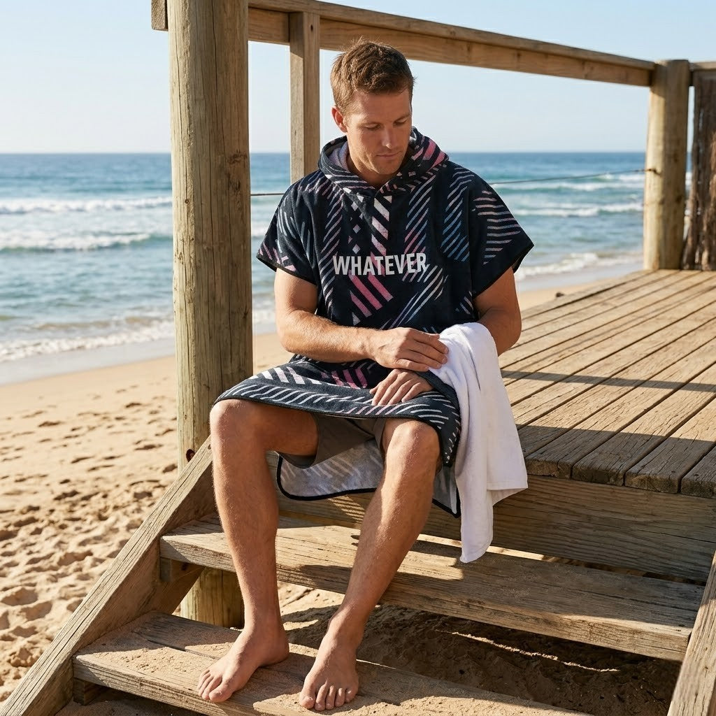 Poncho surf homme tendance