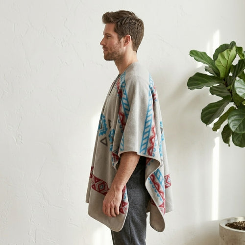 Poncho chaud homme borealis