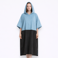 Poncho de bain femme bicolore
