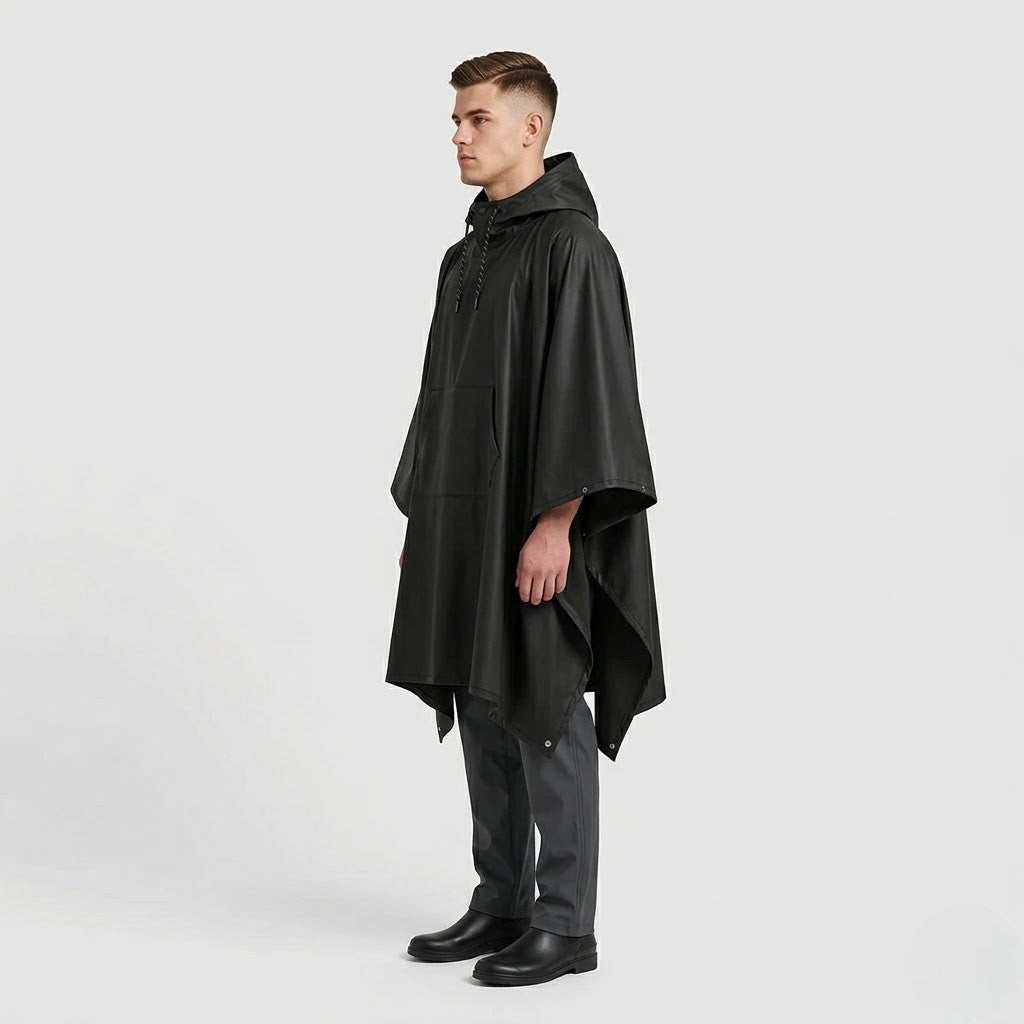 Poncho pluie homme pliable et portable