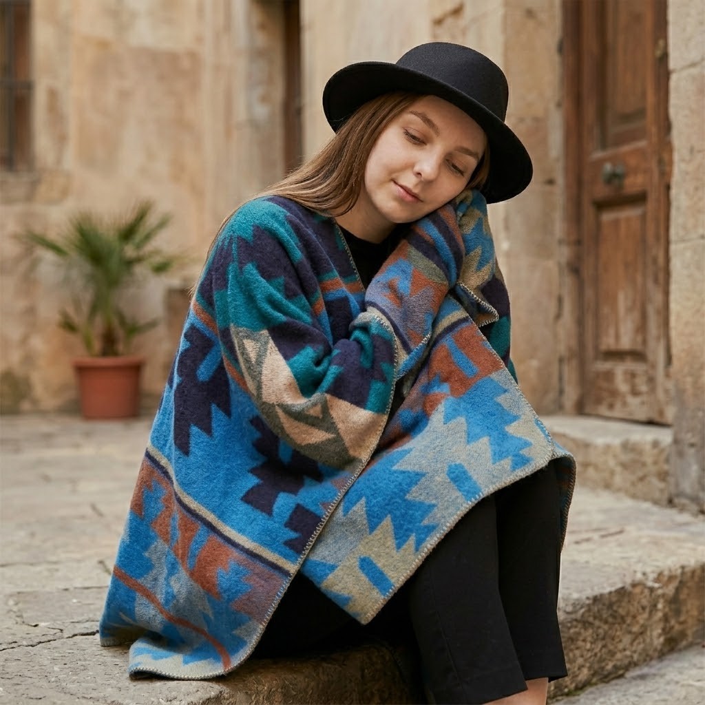 Poncho tendance femme Elira