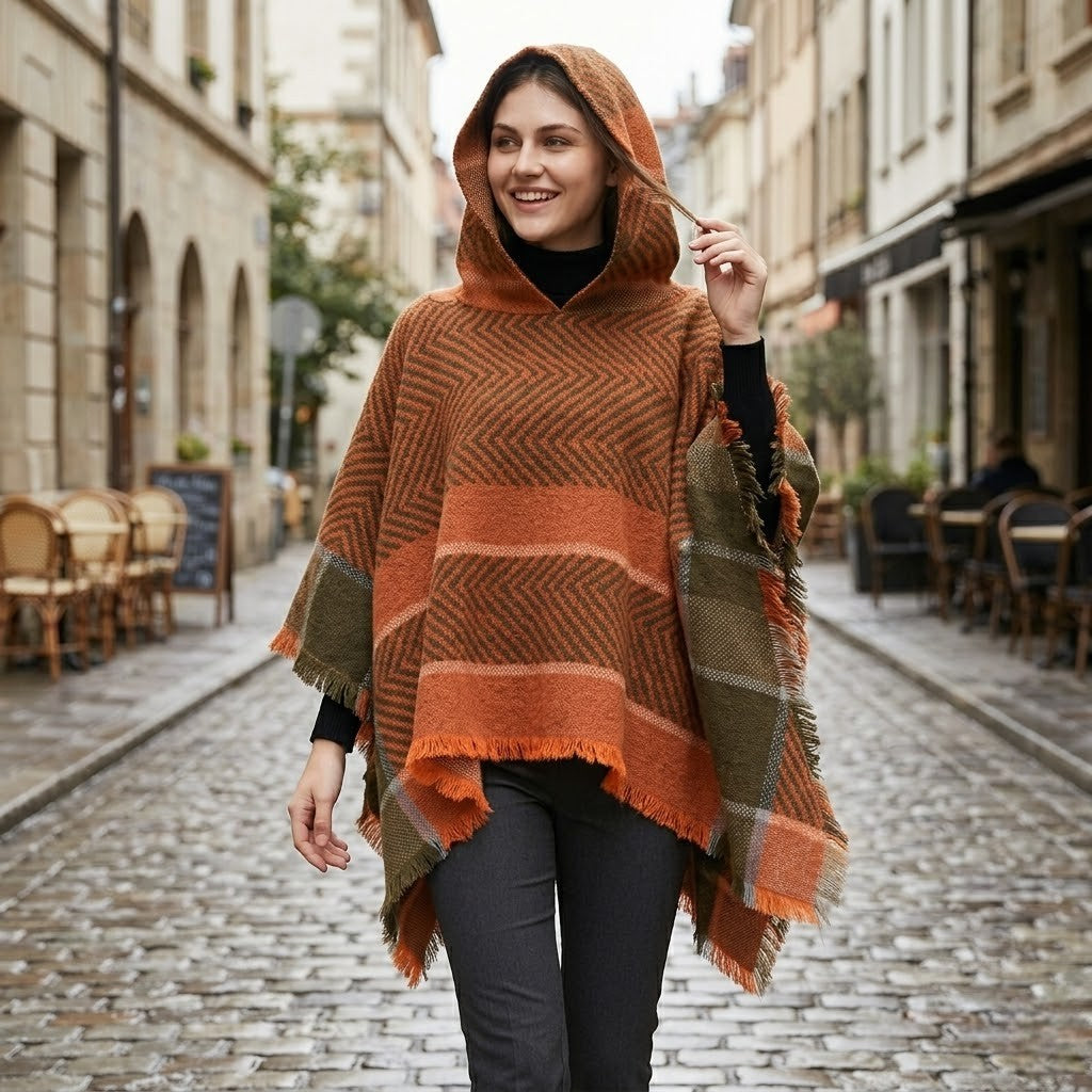 Poncho tendance femme Olyra