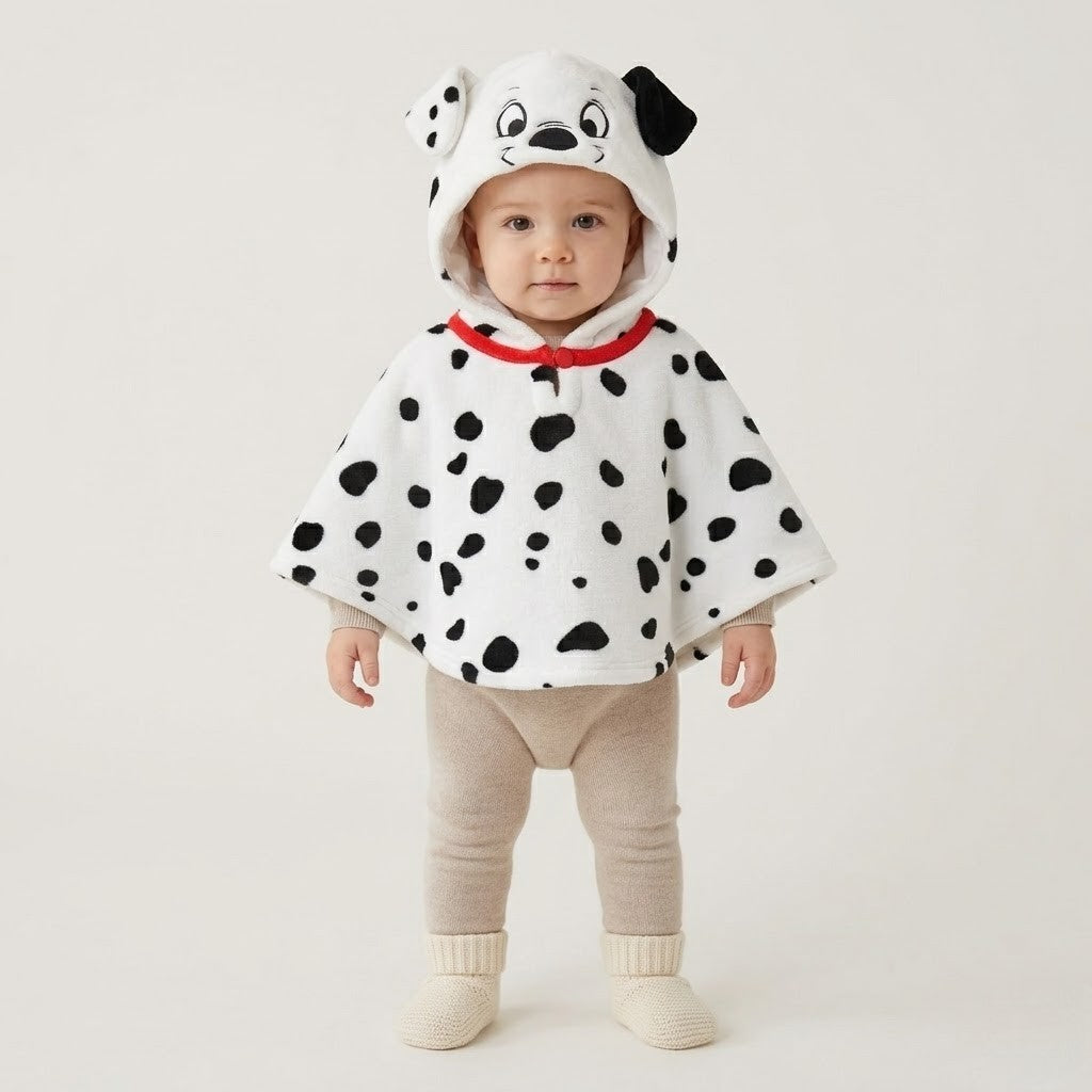 Poncho hiver bébé dalmatien