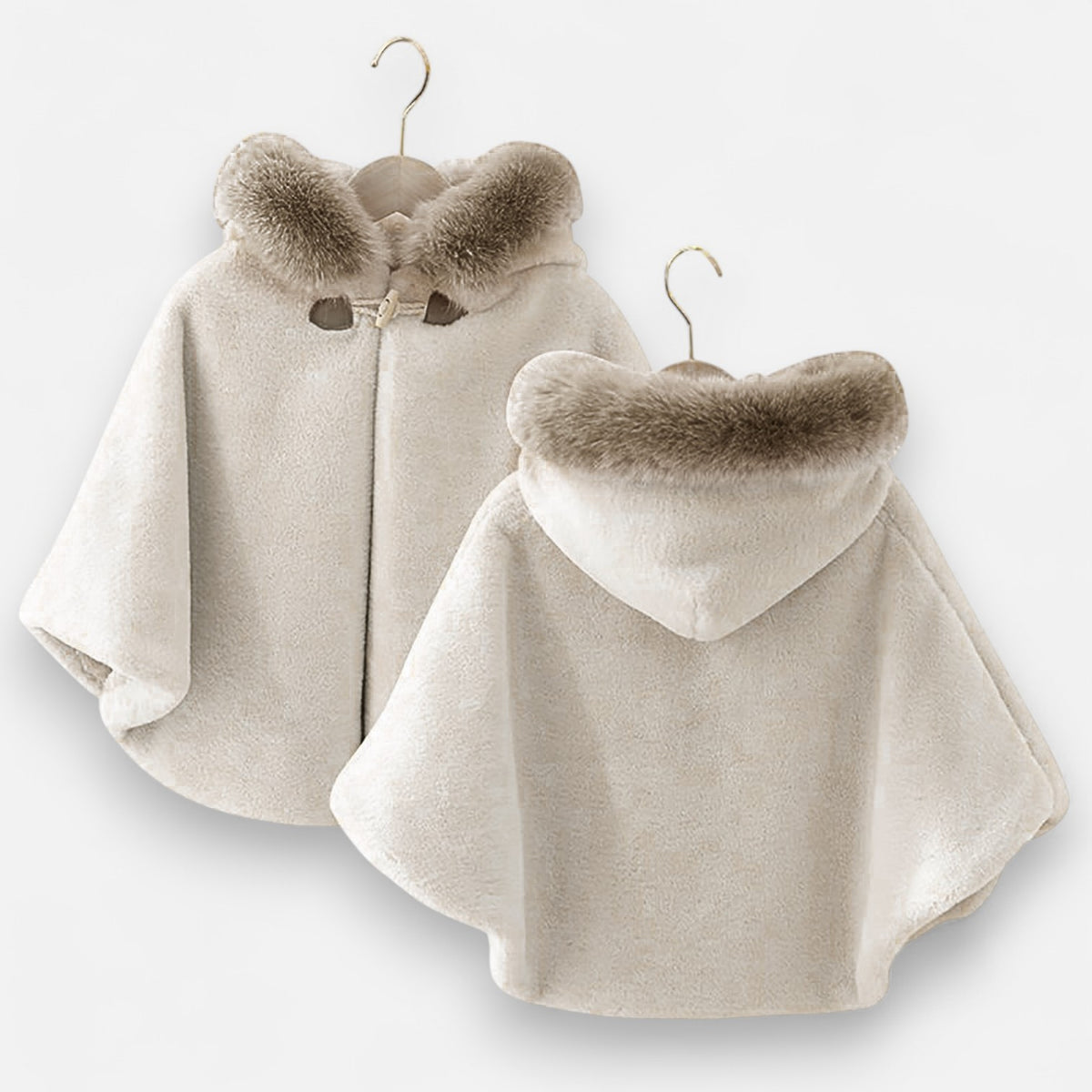 Poncho chaud bébé design raffiné