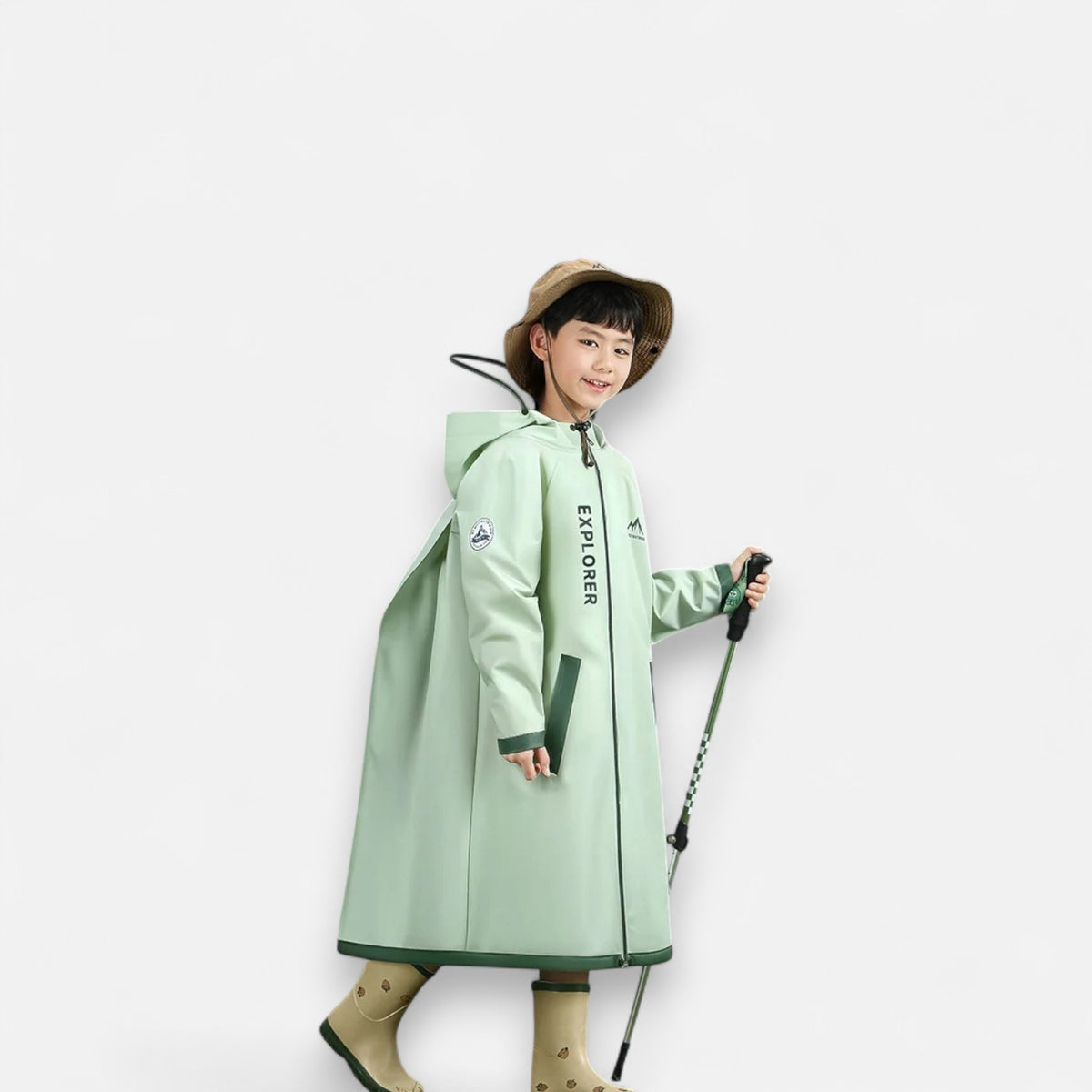 Poncho pluie enfant long