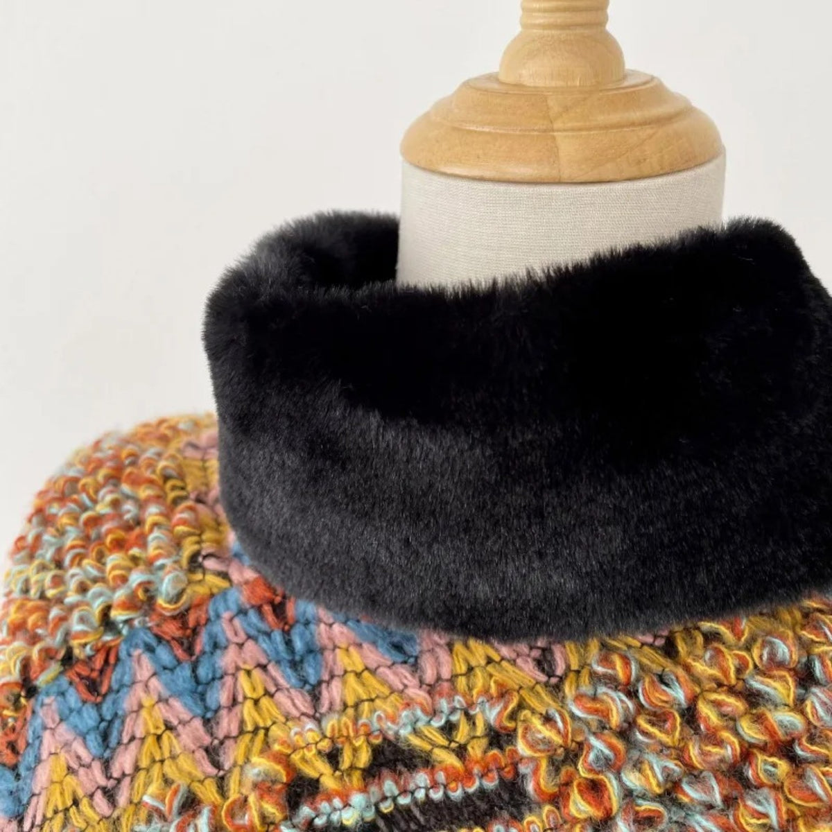 Poncho mexicain en laine