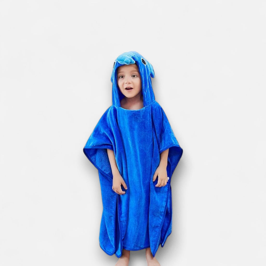 Poncho surf enfant à capuche animaux