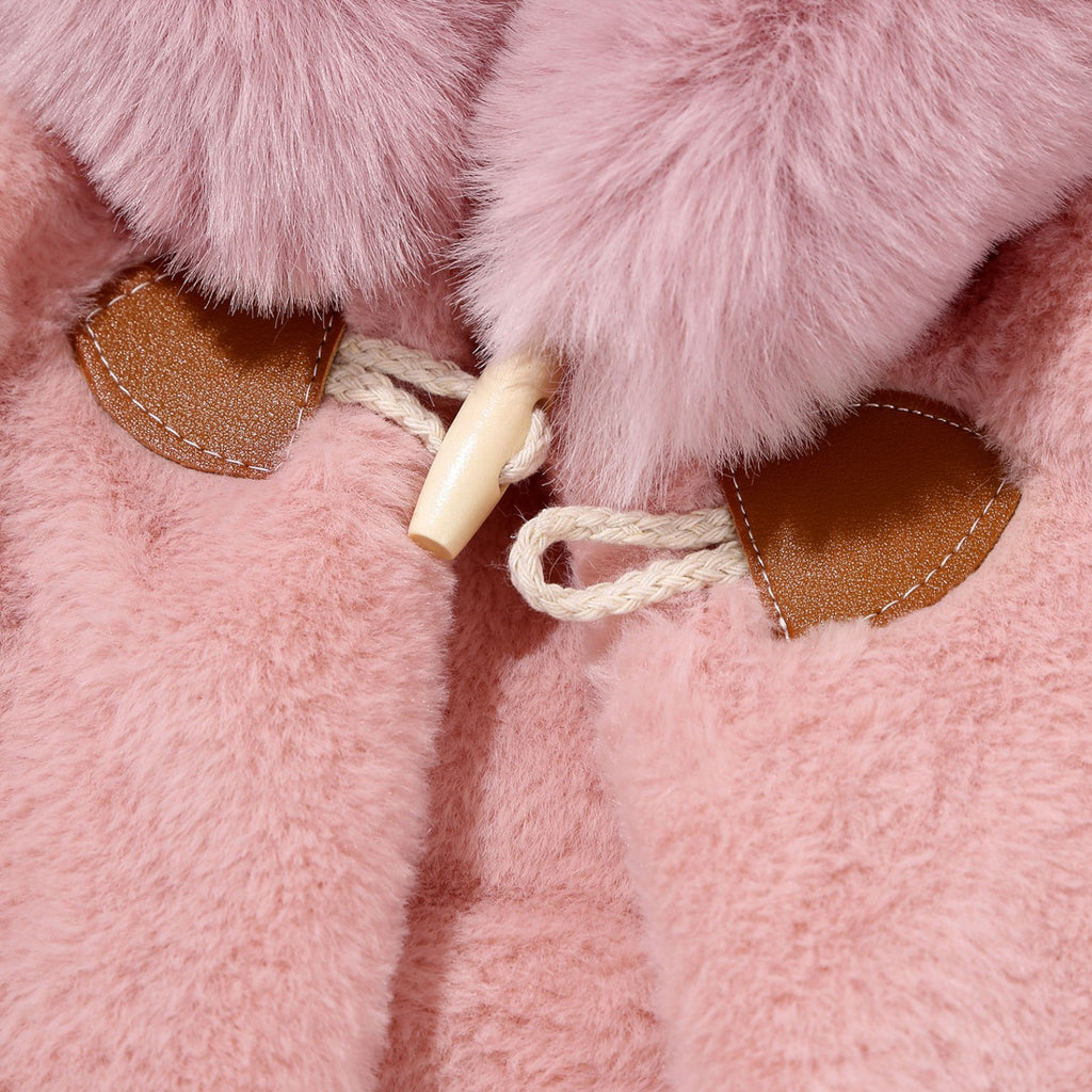 Poncho chaud bébé design raffiné