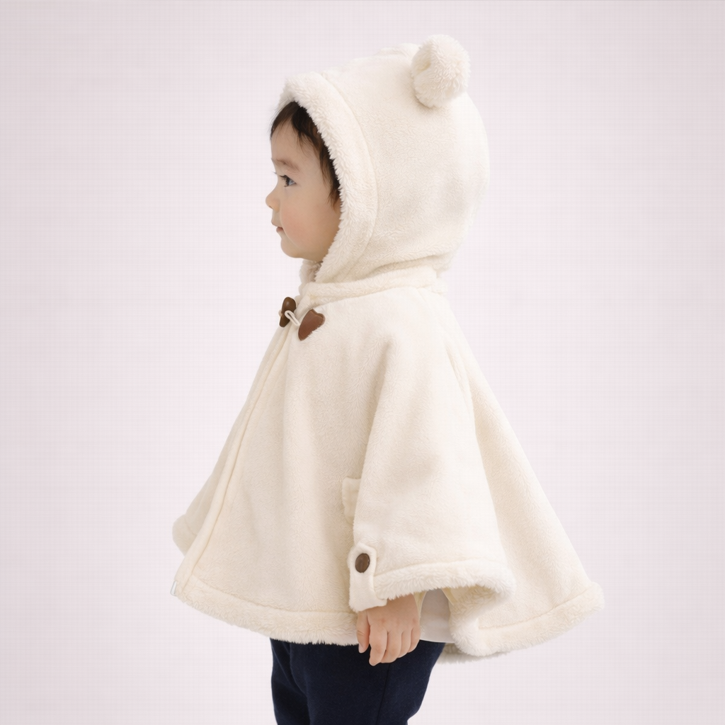Poncho chaud bébé doux et confortable