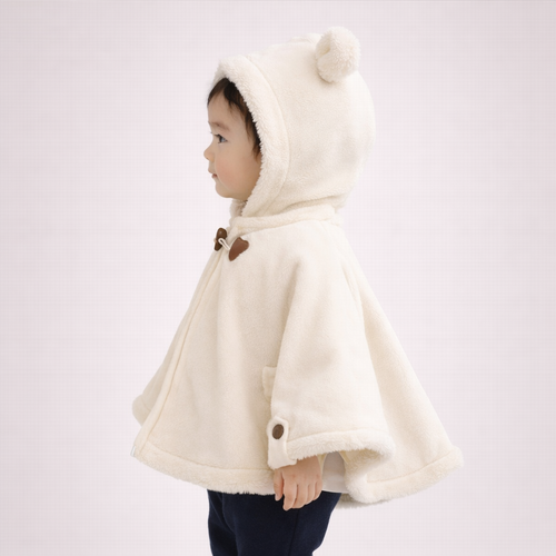 Poncho chaud bébé doux et confortable