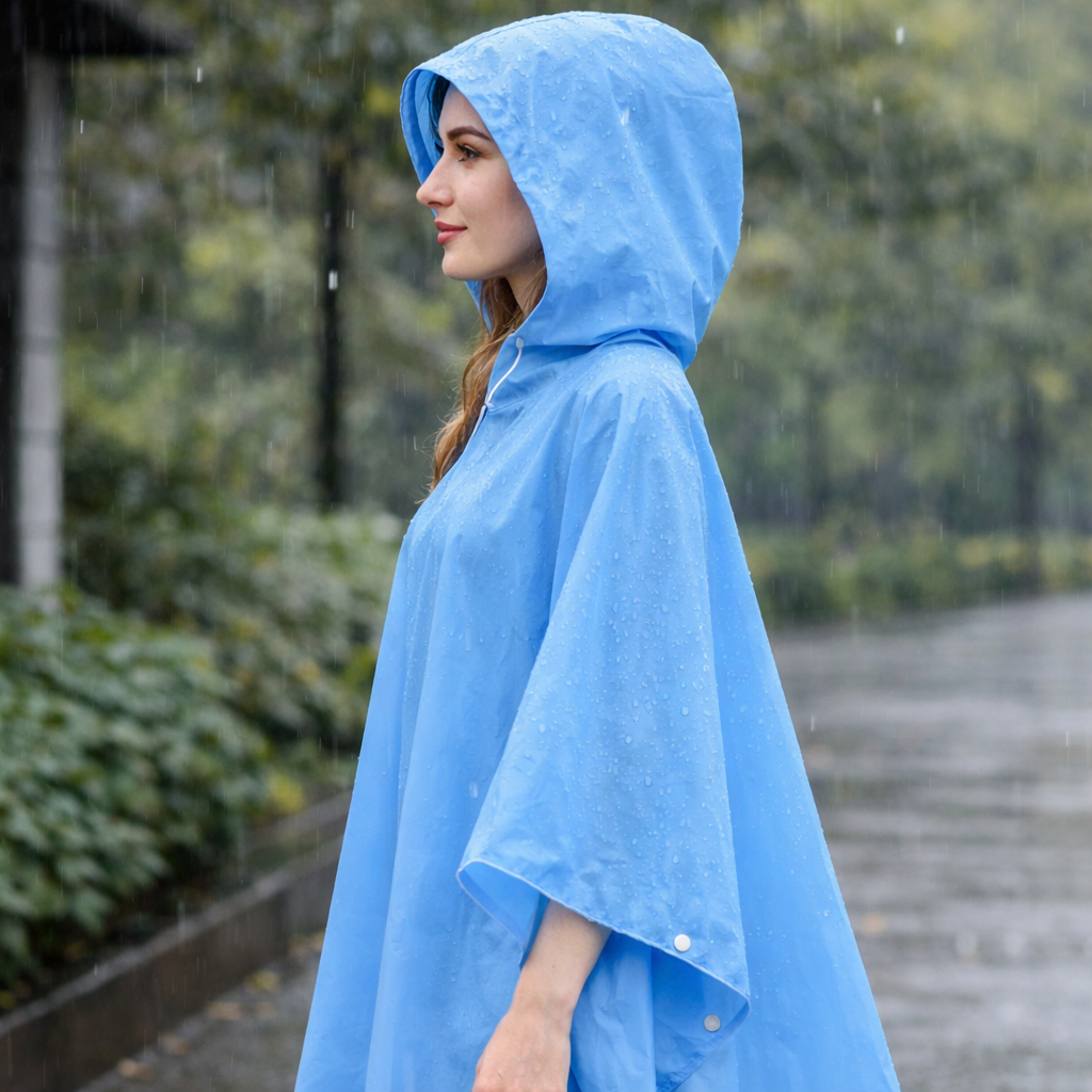 Poncho pluie femme léger