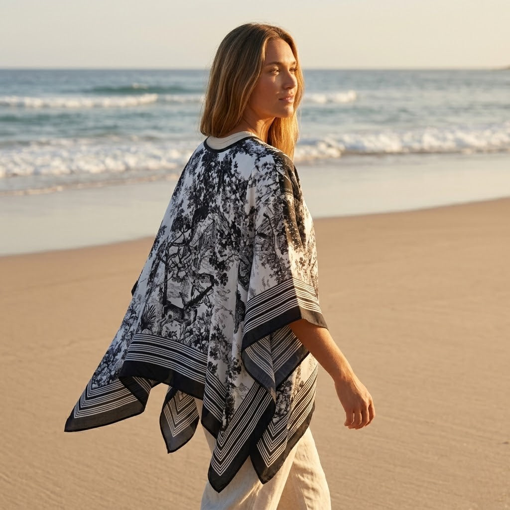 Poncho été femme élégant