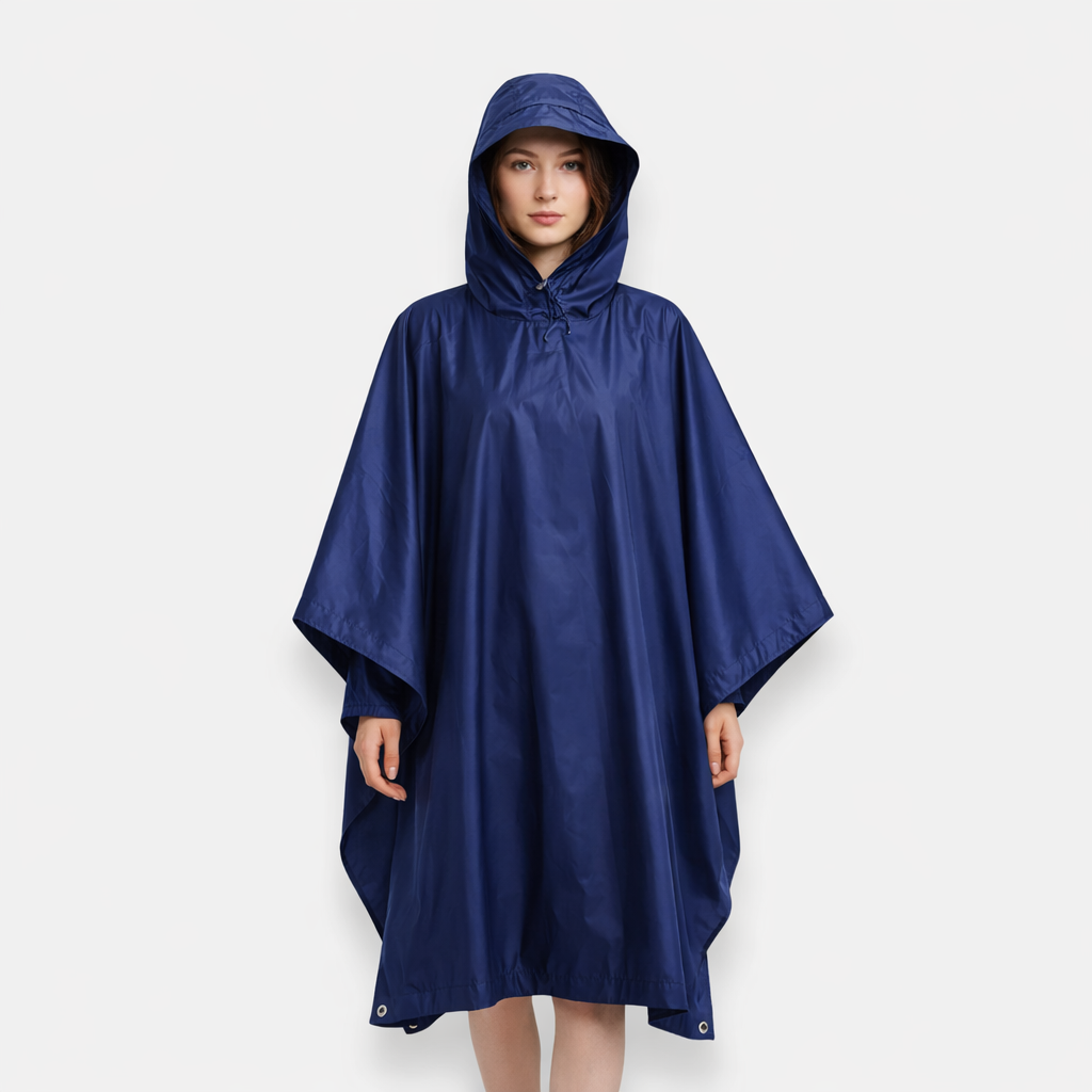 Poncho pluie femme compact