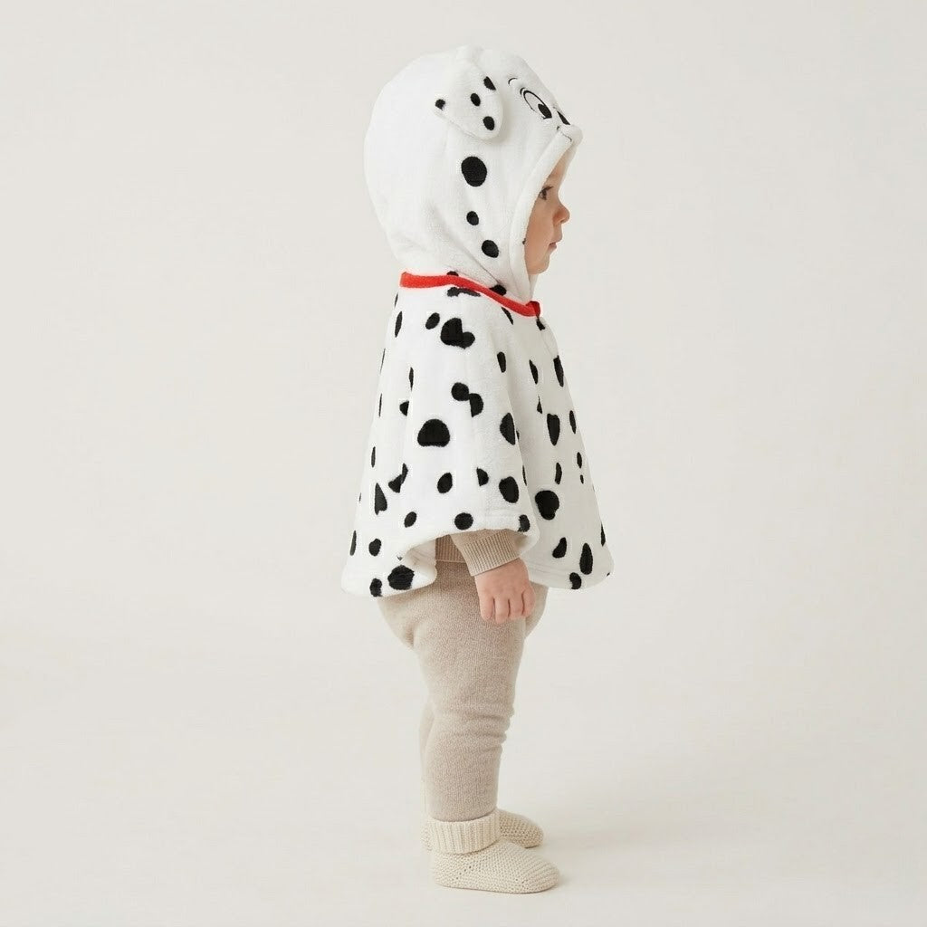 Poncho hiver bébé dalmatien