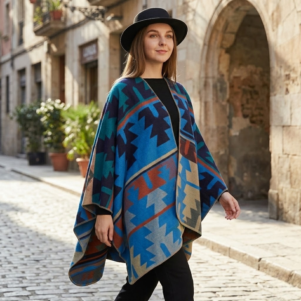 Poncho tendance femme Elira