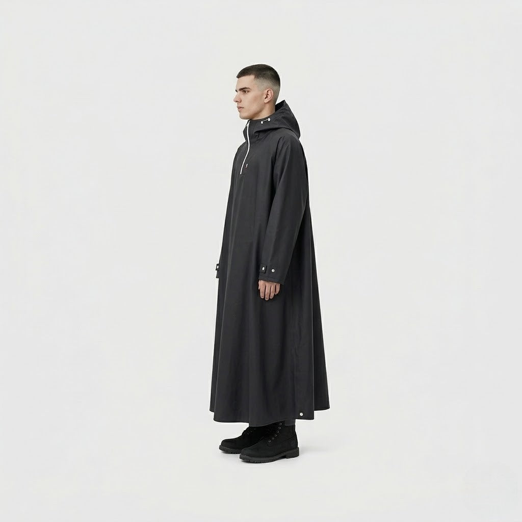 Poncho pluie homme long renforcé