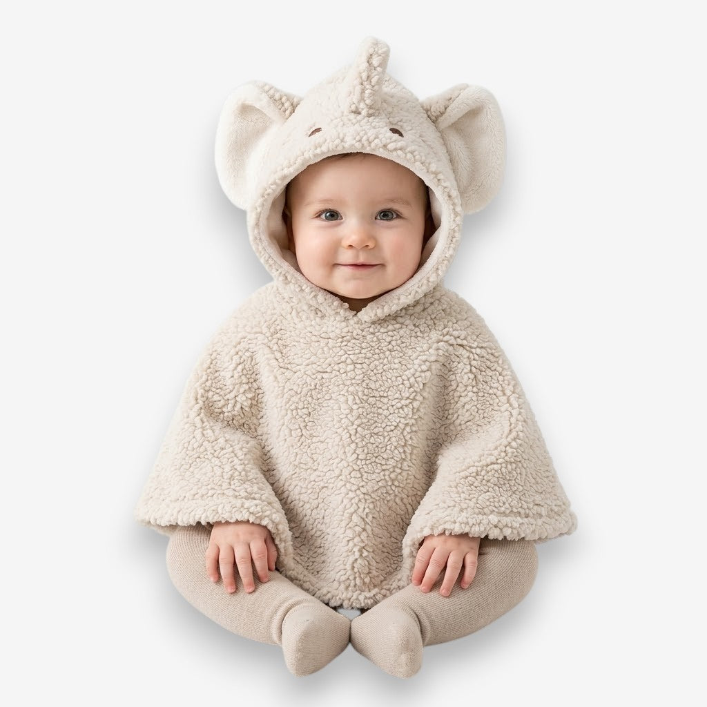 Poncho chaud bébé éléphant