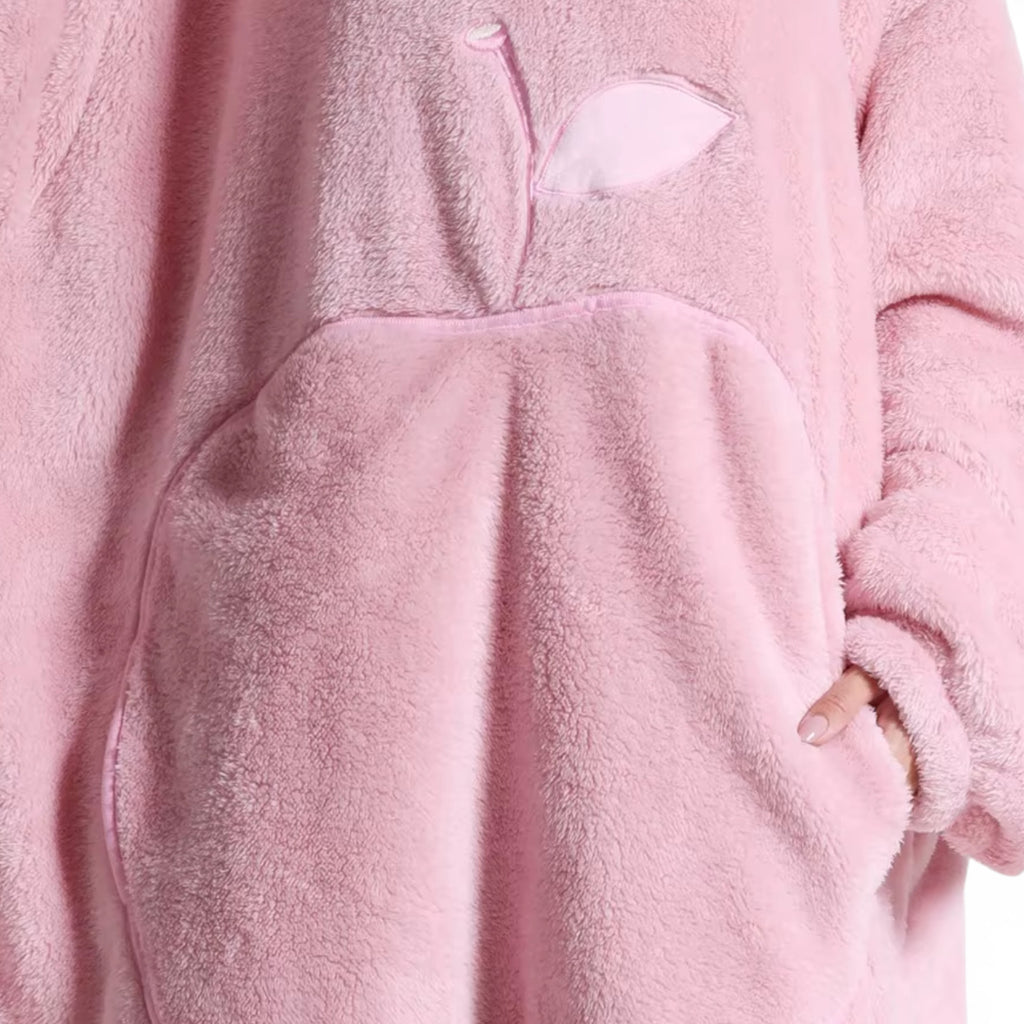 Poncho polaire cocooning