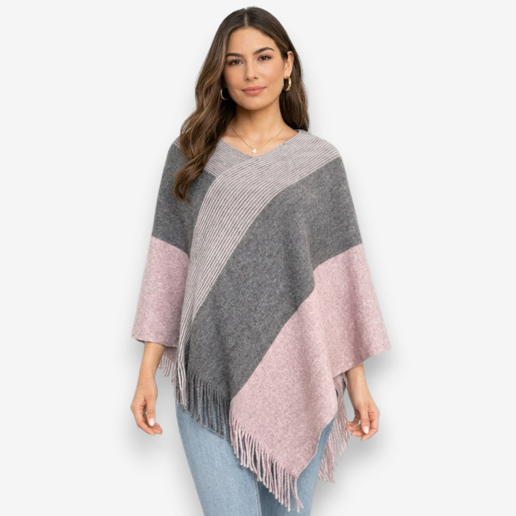 Poncho en laine femme moderne
