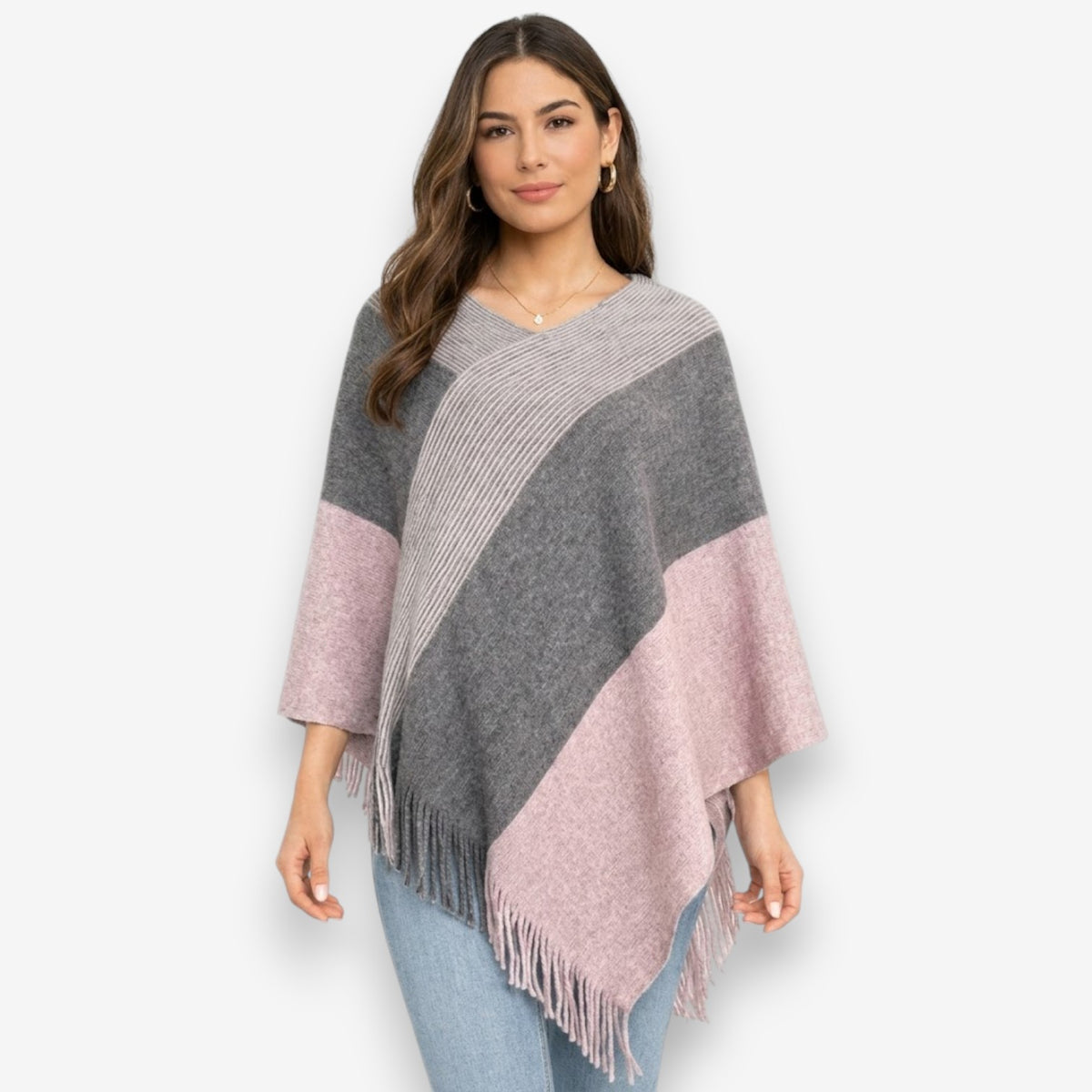 Poncho en laine femme moderne