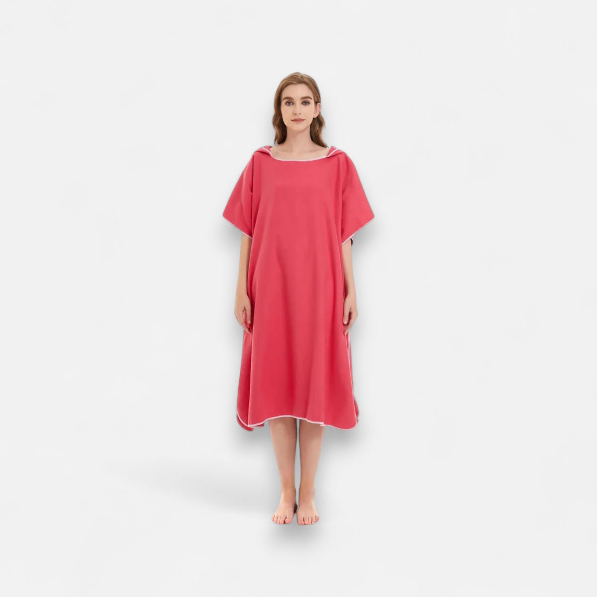 Poncho de bain femme microfibre