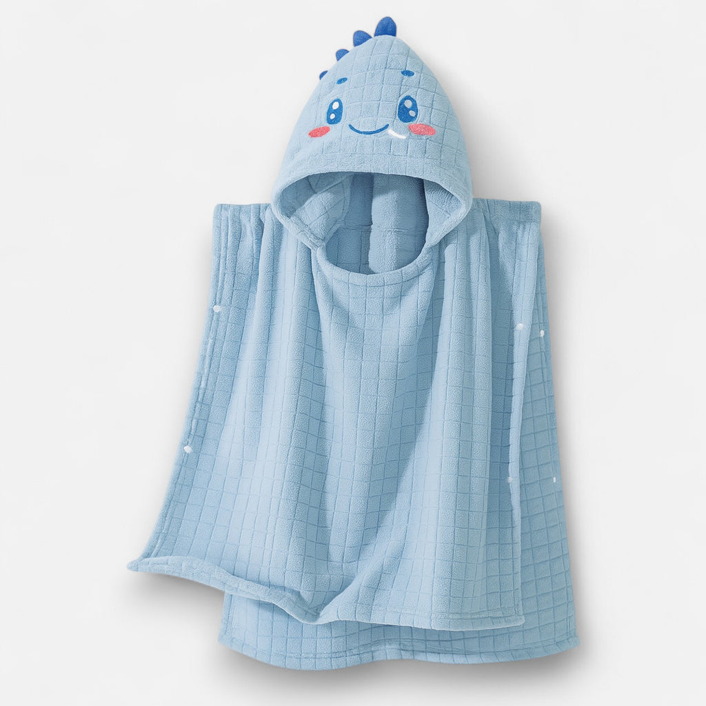 Poncho plage bébé dinosaure