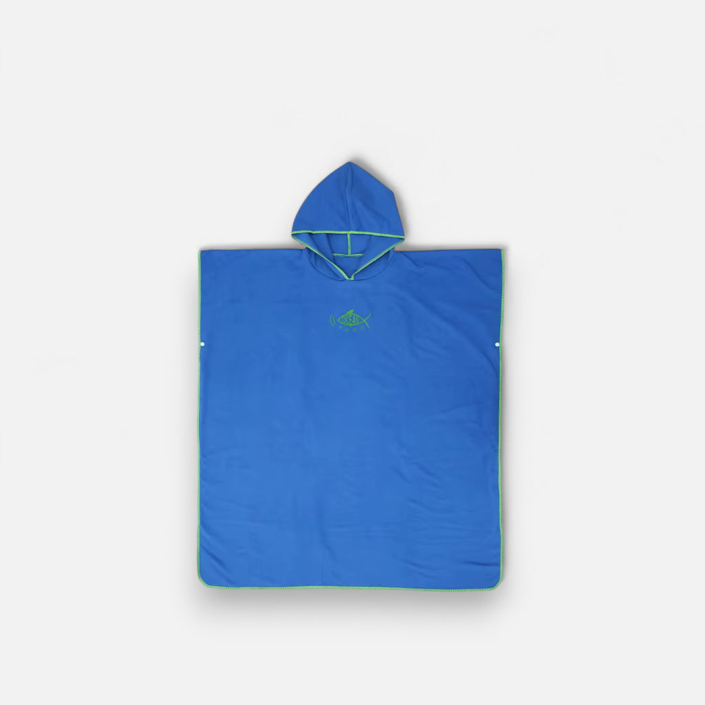 Poncho plage homme motif poisson