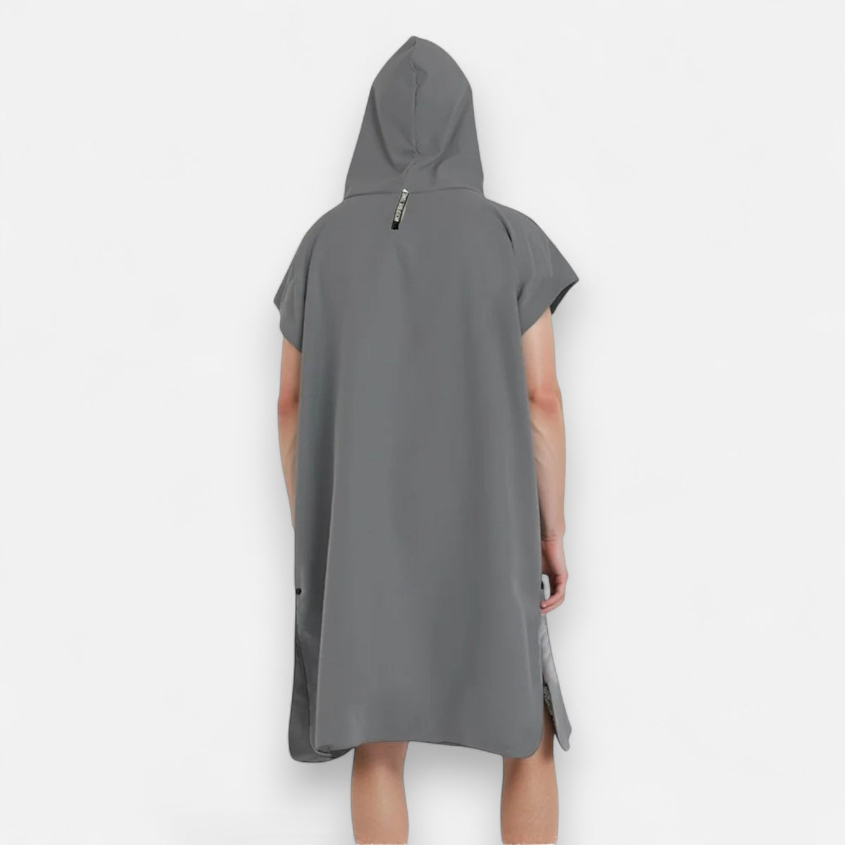 Poncho surf homme uni à capuche