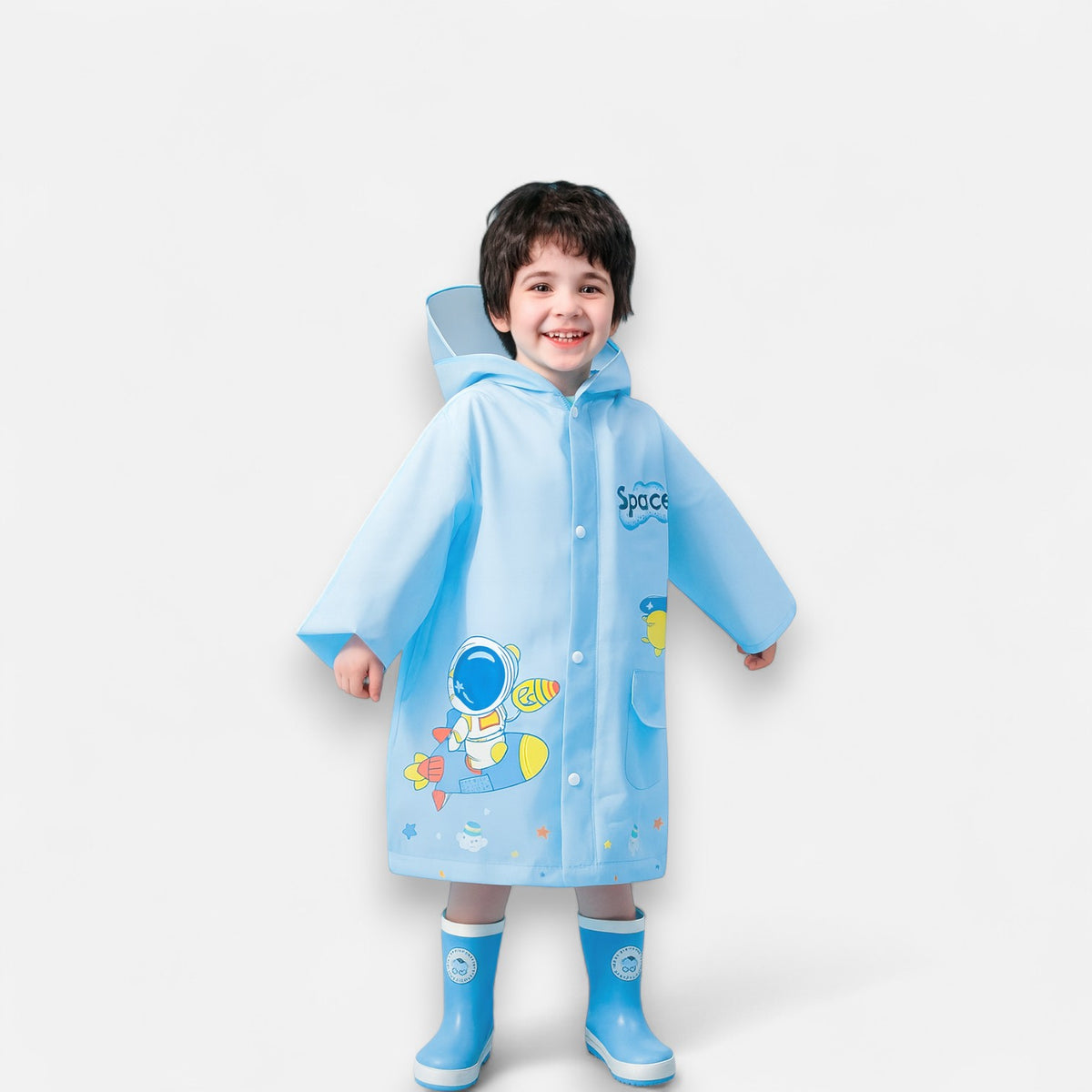 Poncho pluie enfant style féerique