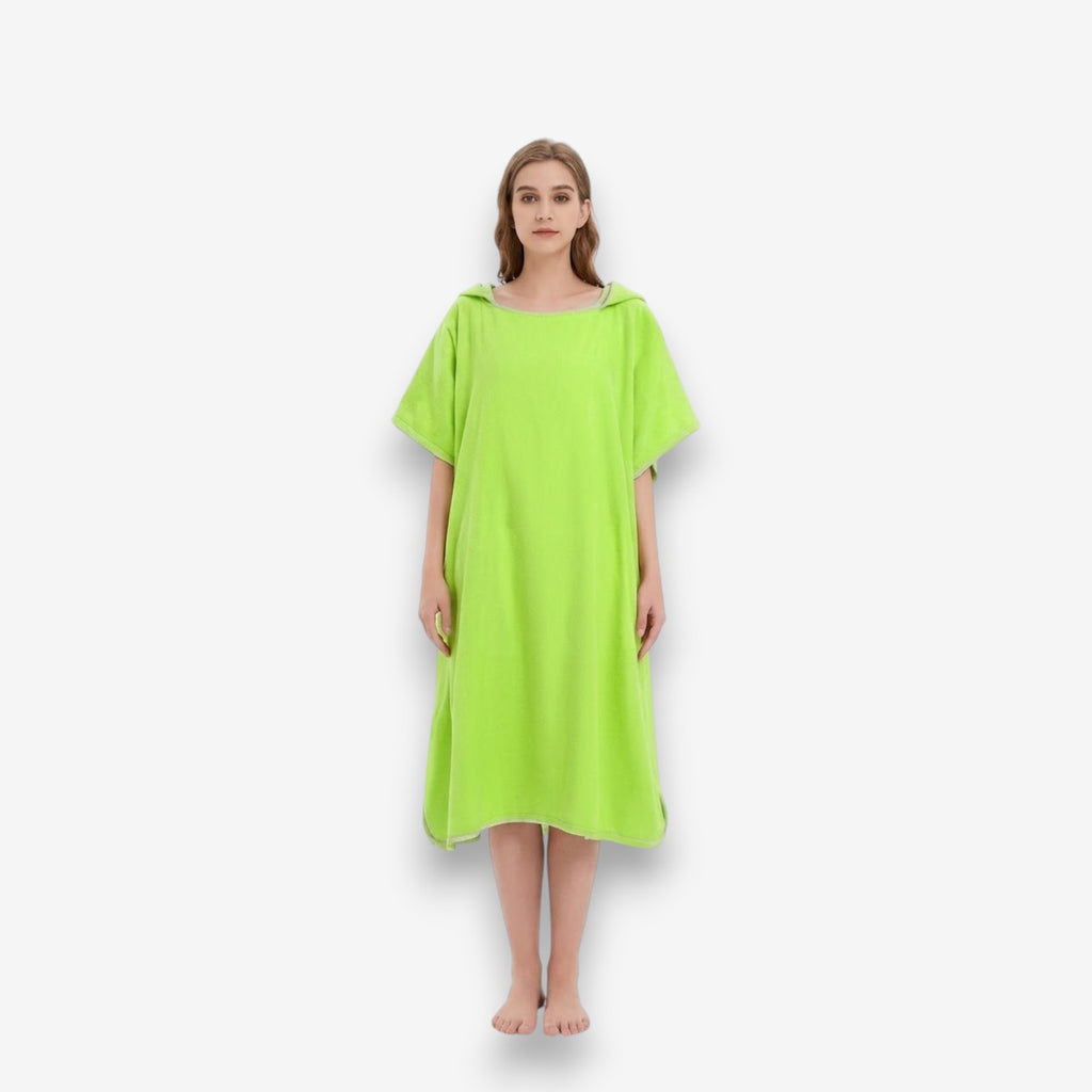 Poncho de bain femme microfibre