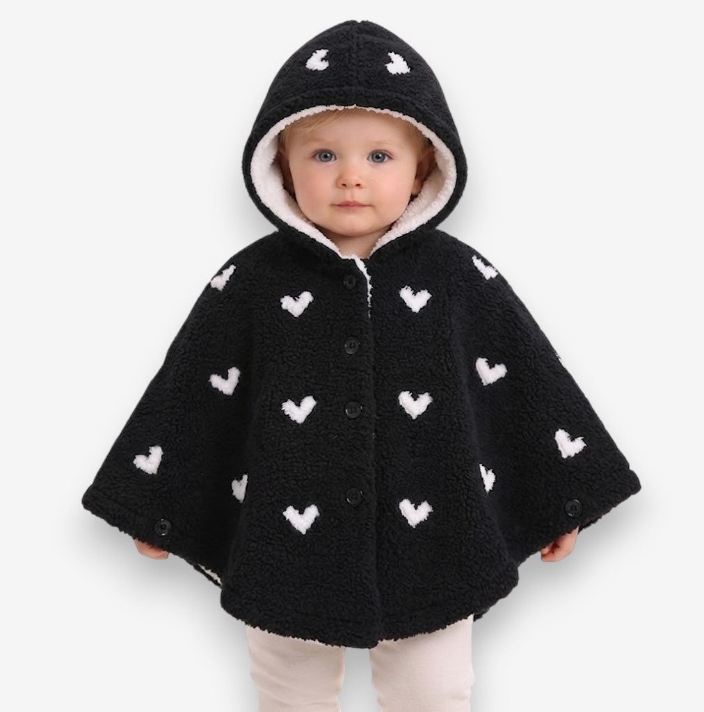Poncho Bébé Cœur