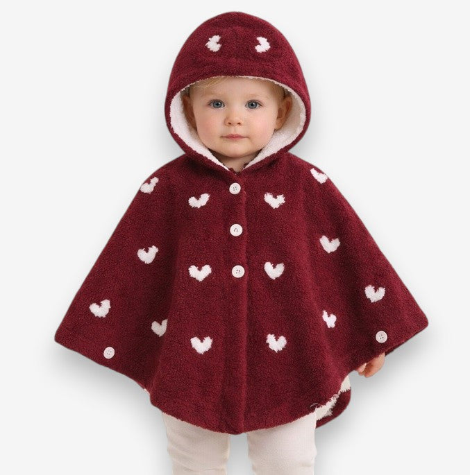 Poncho Bébé Cœur