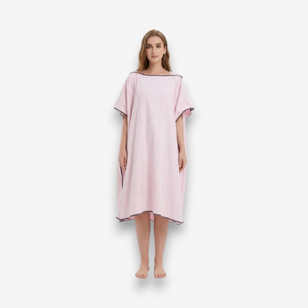 Poncho de bain femme microfibre