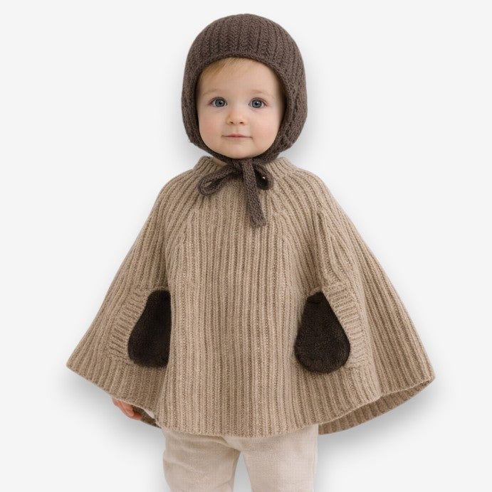Poncho Bébé Tricot