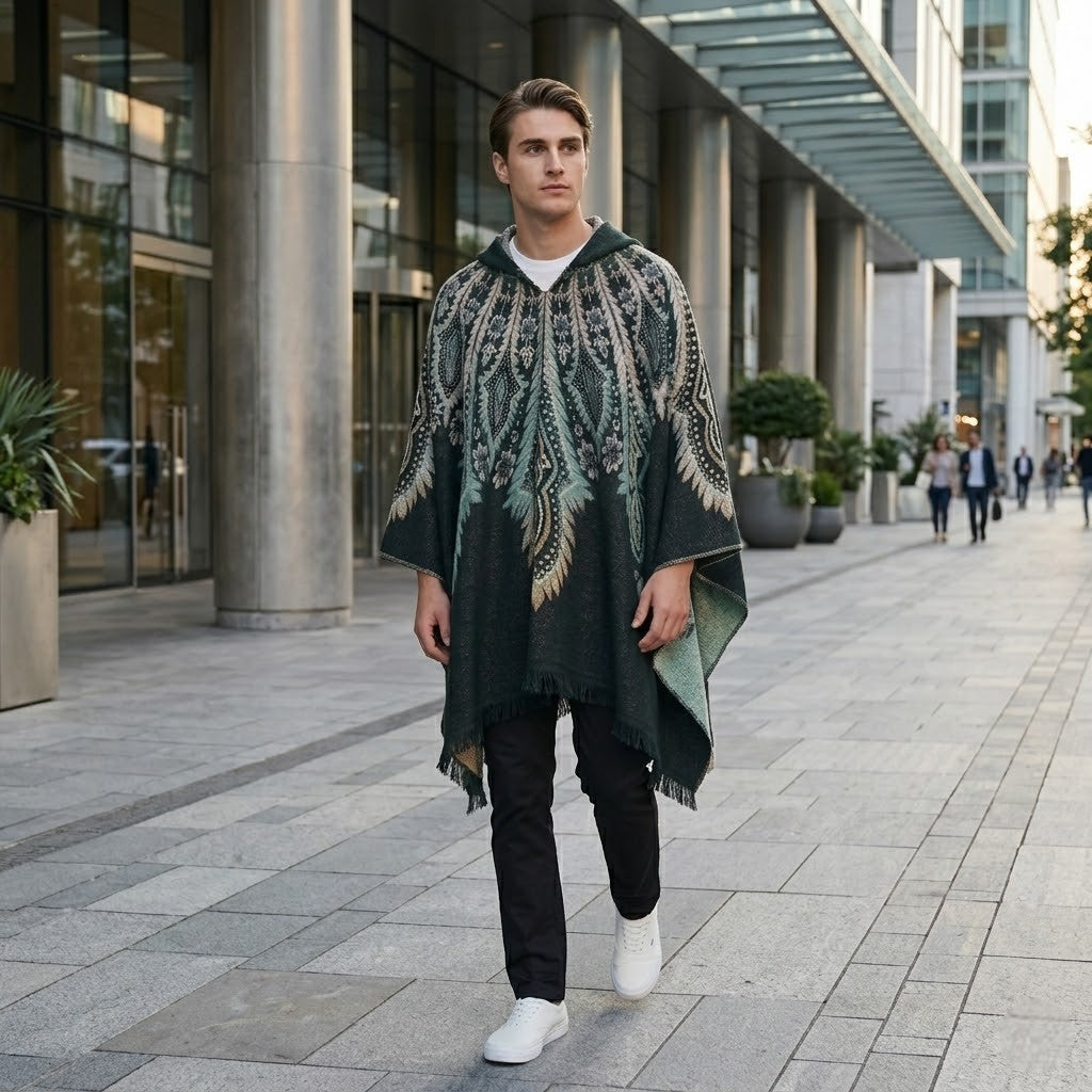 Poncho mexicain tendance
