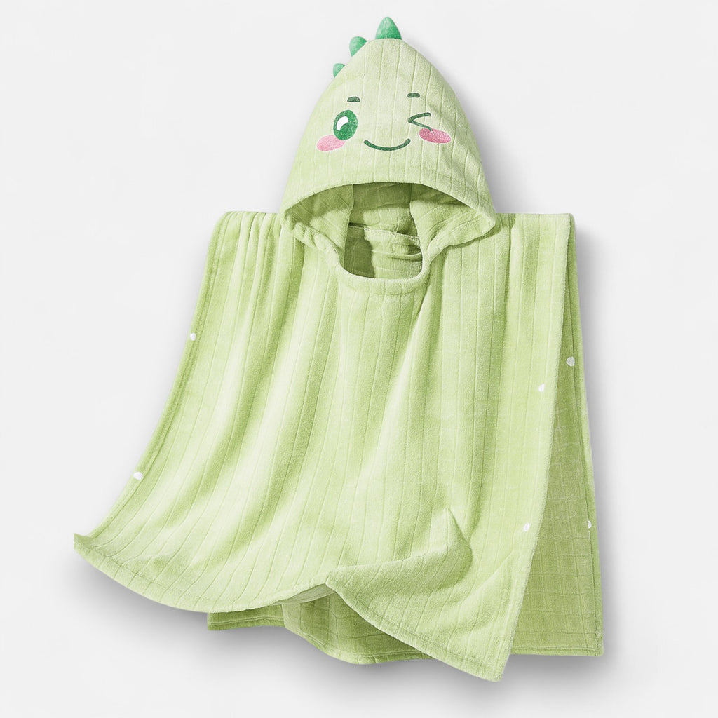 Poncho plage bébé dinosaure