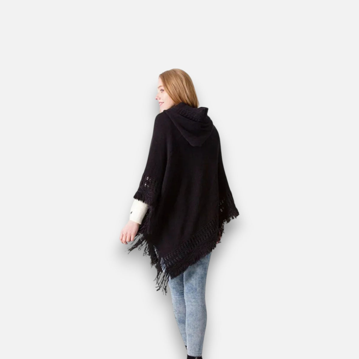 Poncho en laine femme tendance