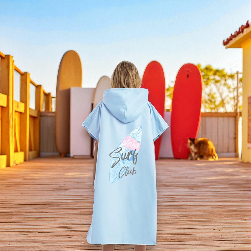 Poncho surf femme pratique