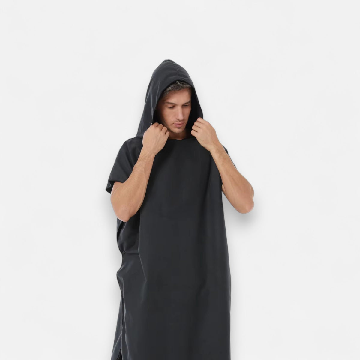 Poncho surf homme noir