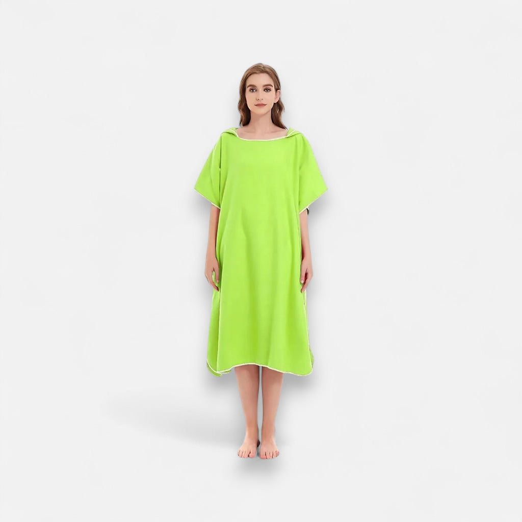 Poncho de bain femme microfibre