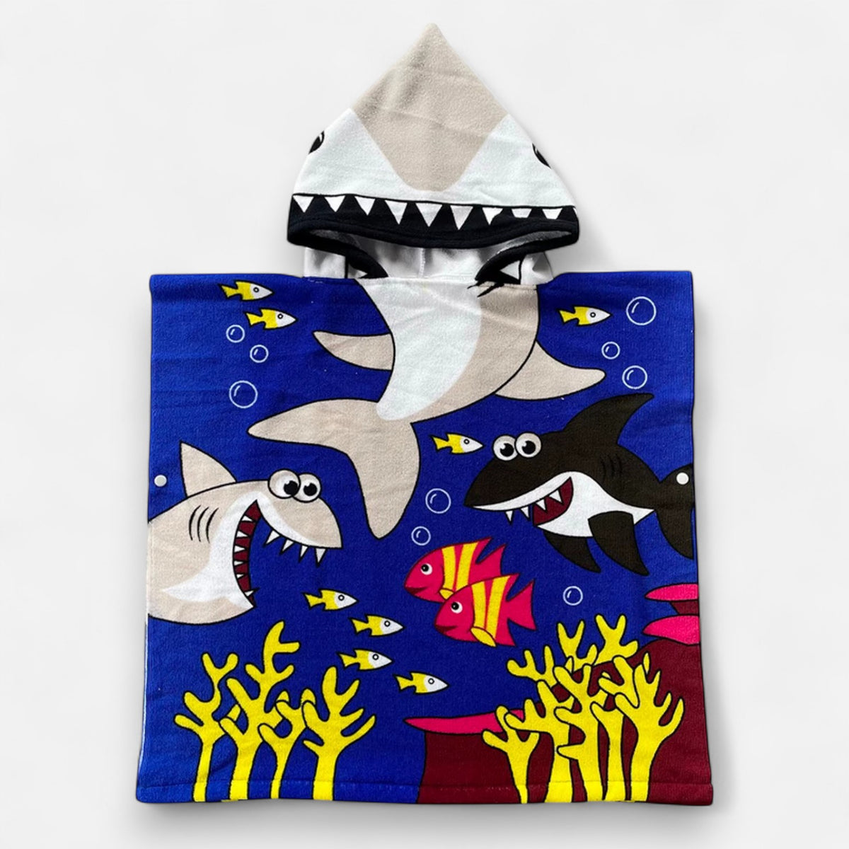Poncho de bain enfant requin
