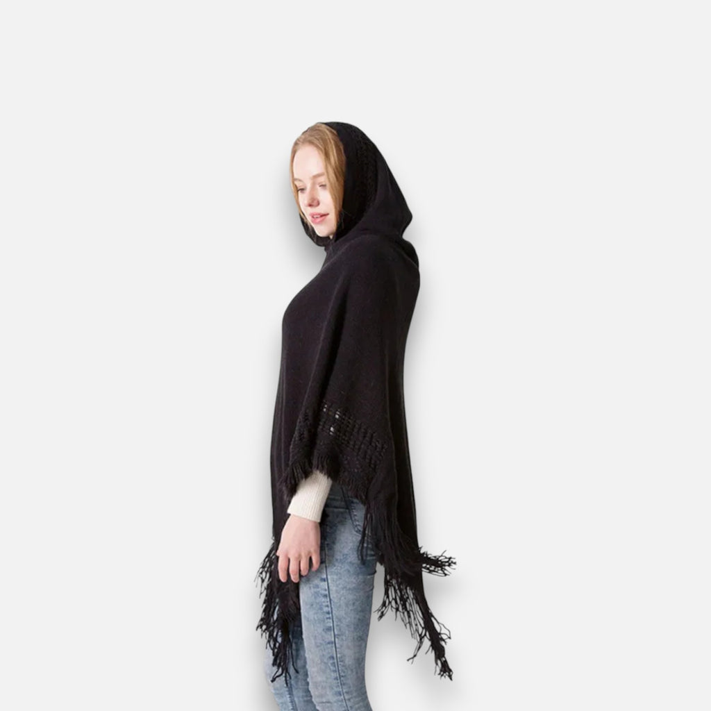 Poncho en laine femme tendance