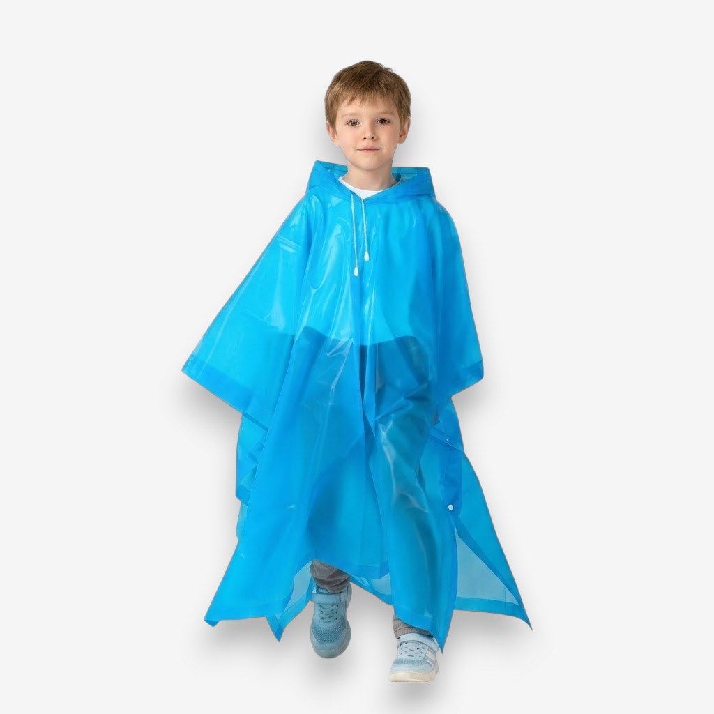 Poncho pluie enfant pratique