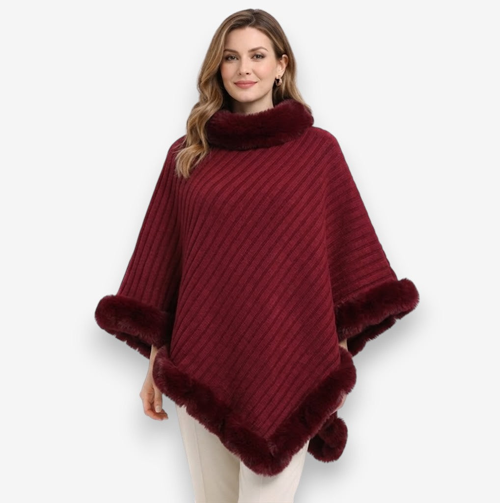 Poncho Maille Élégante