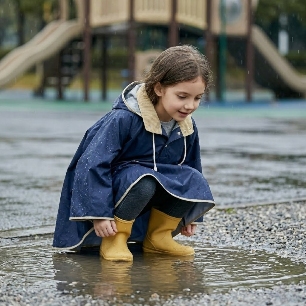 Poncho pluie enfant à capuche