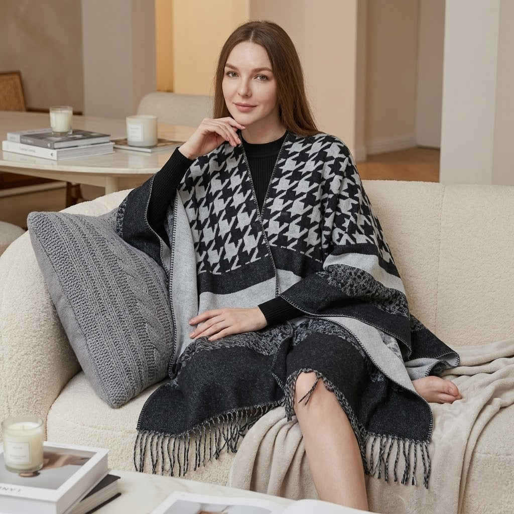 Poncho tendance femme Elegance
